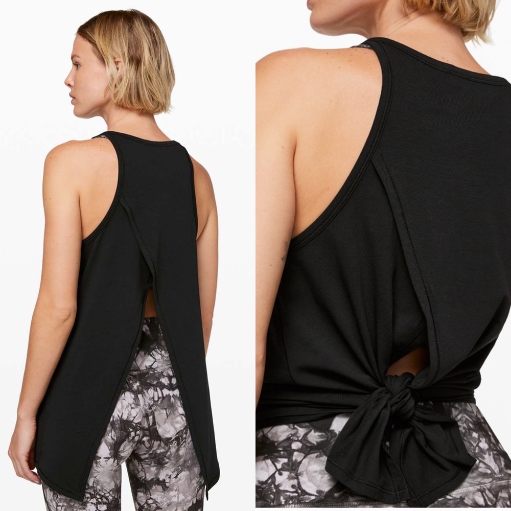 NWT LULULEMON Open Ends Black Top SZ 8
